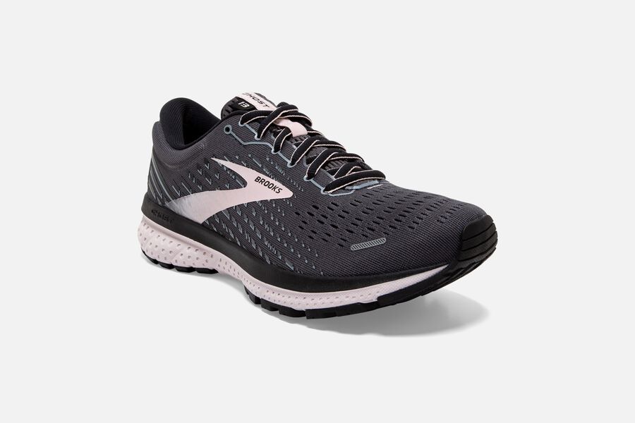 Brooks Israel Ghost 13 Road Running Shoes Womens - Black/Pink - CUI-801453